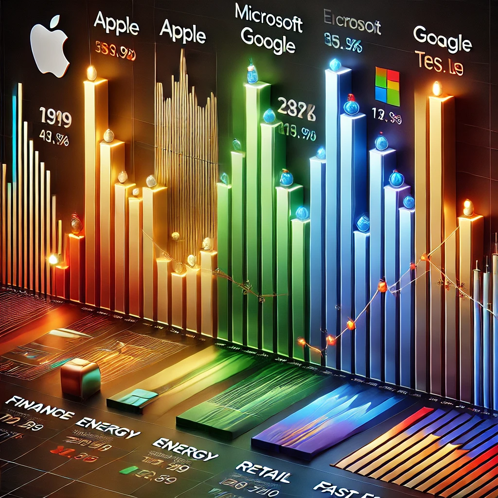 Comparison of Tech Stocks and Market Sectors
